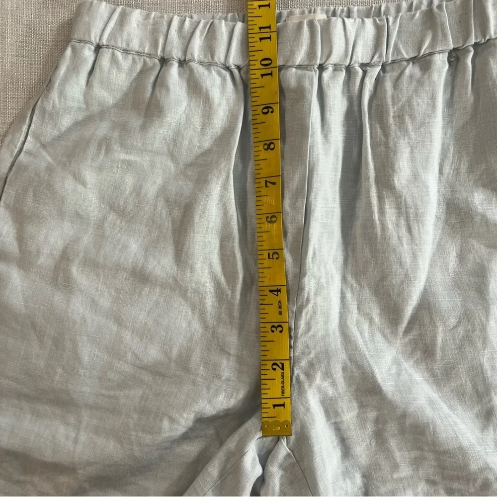 Wilfred Free Women's Light Gray Linen Shorts Pull On Beach Vacation  S